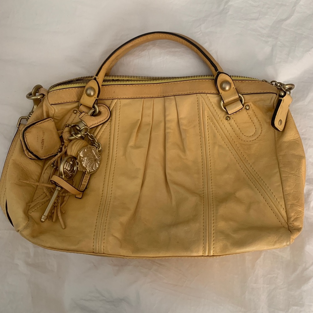 Vintage JUICY COUTURE *VERY RARE* Yellow Leather Bag